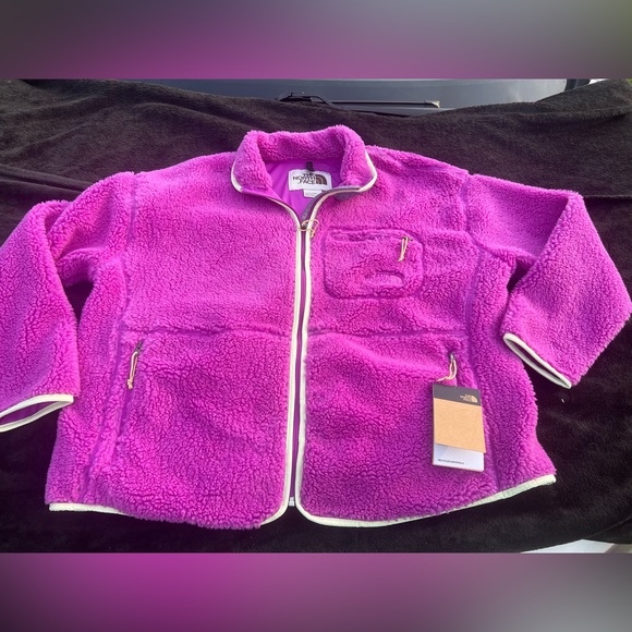 The North Face Jackets & Blazers - The North Face Extreme Pile Fleece Zip Up Jacket in Purple/Cactus Size 2X